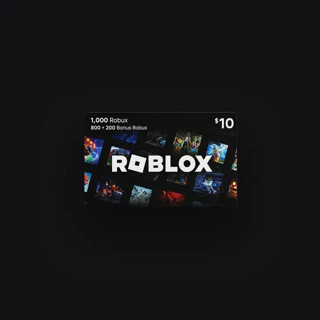 Digital Roblox gift card artwork showing printed Robux information