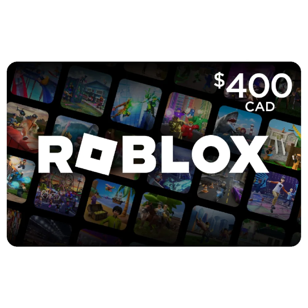 Roblox card artwork with a clearly printed $400 CAD value, shown only as a Canadian-currency reference